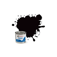 HUMBROL 85 COAL BLACK SATIN ENAMEL PAINT