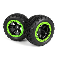 BLACKZON 540094 SLAYER SLYDER ST WHEELS AND TYRES ASSEMBLED BLACK AND GREEN