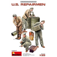 MINIART 53047 U.S REPAIRMEN AND FUEL ACCESSORIES 1/35 SCALE PLASTIC MODEL KIT