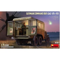 MINIART 35202 GERMAN COMMAND BUS GAZ-05-193 1/35 SCALE PLASTIC MODEL KIT
