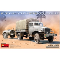 MINIART 53066 CHEV G7117 CARGO TRUCK WITH WATER TRAILER 1/35 SCALE PLASTIC MODEL KIT