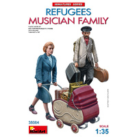 MINIART 38084 REFUGEES MUSICIAN FAMILY EUROPE 1940'S 1/35 SCALE PLASTIC MODEL KIT