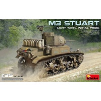 MINIART 35425 M3 STUART LIGHT TANK INITIAL PRODUCTION 1/35 SCALE PLASTIC MODEL KIT