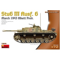 MINIART 72105 STURMGESCHUTZ III AUSF.G APRIL 1943 ALKETT PRODUCTION 1/72 SCALE PLASTIC MODEL KIT