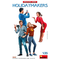MINIART 38087 MODERN HOLIDAY MAKERS 4 FIGURINES 1/356 SCALE PLASTIC MODEL KIT
