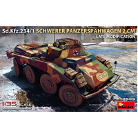 MINIART 35413 SD.KFZ.234/1 SCHWERER PANZERSPAHWAGEN 2 CM GUN LATE MODIFICATION 1/35 SCALE PLASTIC MODEL KIT