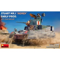 MINIART 35423 STUART MK.1 HONEY EARLY PRODUCTION WITH SUN SHIELDS AUSTRALIAN SERVICE 1/35 SCALE PLASTIC MODEL KIT