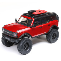 AXIAL SCX24 2021 FORD BRONCO BRUSHED ELECTRIC 4WD CRAWLER 1:24 SCALE RTR - RED
