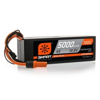 SPEKTRUM 5000MAH 4S 14.8V 100C SMART HARD CASE LIPO BATTERY WITH IC5 PLUG [SPMX50004S100H5]