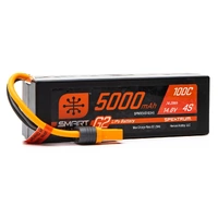 SPEKTRUM 5000MAH 4S 14.8V 100C SMART G2 HARD CASE LIPO BATTERY WITH IC5 CONNECTOR [SPMX54S100H5]