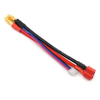 PROTEK RC PTK-5324 2S CHARGE/BALANCE ADAPTER (T-STYLE ULTRA PLUG TO 5MM BULLET CONNECTOR)