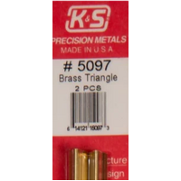 K&S 5097 BRASS TRIANGLE TUBE (2 PIECES)