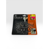 TOOLS 16 HEX KEY SET
