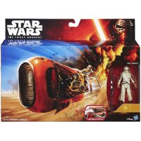 HASBRO STAR WARS REYS SPEEDER VEHICLE AND REY FIGURENE