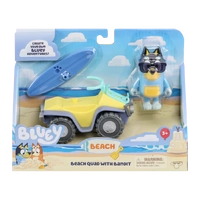 MOOSE BLUEY BEACH QUAD BANDIT INCLUDES DAD FIGURINE
