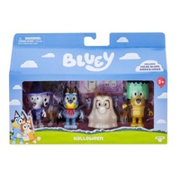 MOOSE BLUEY AND FAMILY HALLOWEEN FIGURINES 4PC