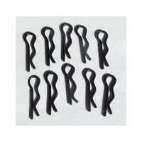 ROVAN 65056 SMALL BODY PIN CLIPS BLACK 10 PCS