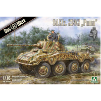 DAS WERK 16006 SD.KFZ. 234/2 PUMA EIGHT WHEEL ARMOURED CAR NORMAL OR CAMMAND VERSION BUILD 1/16 SCALE PLASTIC MODEL KIT