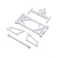 LOSI LOS-2404 FRONT WING MOUNT SET, WHITE, 22S SPRINT CAR
