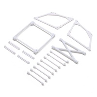 LOSI LOS-2420 TOP WING MOUNT SET, WHITE: 22S SPRINT