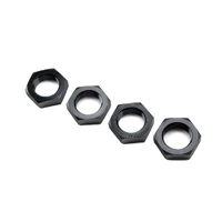 LOSI LOS-3677 WHEEL NUT, BLACK, 4 PIECES, 5IVE-T 24MM 1/5