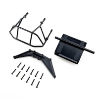 LOSI LOS-4253 REAR BUMPER SET, BLACK, 22S DLM