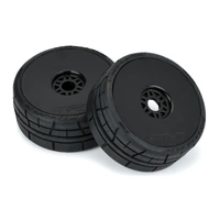 PROLINE PRO1023510 1/8 SCALE MENACE HP BELTED SPEED RUN TYRES MOUNTED ON MACH 10 BLACK WHEELS, 2 PIECES