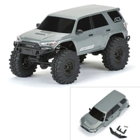 PROLINE PRO362114 2024 TOYOTA 4RUNNER PAINTED AND ASSEMBLED HARD BODY SUIT AXIAL SCX24, LUNAR ROCK GRAY