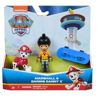 PAW PATROL NICKELODEON HERO PUPS WITH MARSHALL AND DARING DANNY X