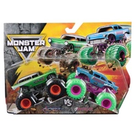 SPIN MASTER MONSTER JAM 6064128 AVENGER VS AVENGER 2 PACK 1/64 SCALE DIECAST MONSTER TRUCKS