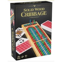 CARDINAL CLASSICS SOLID WOOD CRIBBAGE BOARD GAME