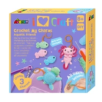 AVENIR I LOVE CRAFT CROTCHET MY CHARMS - AQUATIC FRIENDS KIT
