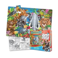 PUZZLE 50pce DOUBLES FUN FACTS ANIMAL FRIENDS