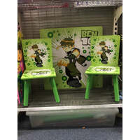 TABLE and CHAIR SET WOODEN BEN10