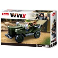 SLUBAN B0682 WW11 LIGHT TRUCK 112PCS
