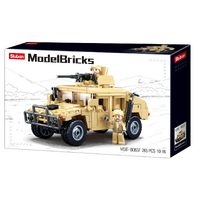 SLUBAN HUMMER H2 ASSAULT VEHICLE H1S 1/35 SCALE BUILDING BLOCK SET 265 PIECE - B0837