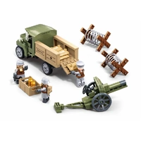 SLUBAN ARMY WW1 MARK V TANK OFFENSIVE BUILDING BLOCK SET 518 PIECE - B1296