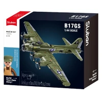 SLUBAN B17-GS BOMBER FLYING FORTRESS 1/44 SCALE BUILDING BLOCK SET 1270 PIECE - B1367