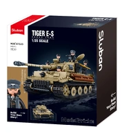 SLUBAN TIGER E-S HEAVY TANK 1/35 SCALE BUILDING BLOCK SET 943 PIECE - B1533
