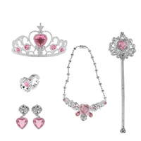 MIRACLE DREAM BECOME A BEAUTIFUL AND REAL PRINCESS PINK PRINCESS DRESS UP ACCESSORIES SET