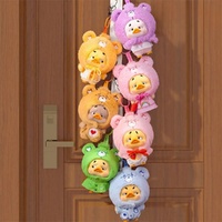 RONGCREATOR POCKET UPSETDUCK - CARE BEARS NEON SWEETHEART DUCK - BLIND BOX PLUSH KEYCHAIN
