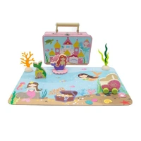 KAPER KIDS WOODEN MERMAID PLAY SET IN TIN BOX