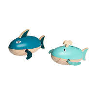 ELEGANTER NG23431 WOODEN WATER SHARK OR WHALE WIND UP