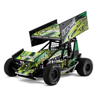 UPGRADE RC "FLAME" GRAPHIC SET GREEN FOR LOSI 22S SPRINT CAR [UPG-14294]