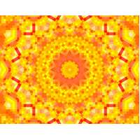 ELEGANTER KALEIDOSCOPE YELLOW AND ORANGE TUBE