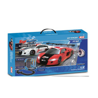 AGM TOP RACER FT-02 AUDI R8 SLOT CAR 6 METRE TRACK SET (196)