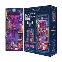TONECHEER BOOK NOOK TQ133 DIY 3D PUZZLE KIT - CYBER GAME CITY 166 PIECES