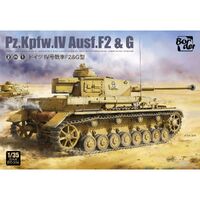 BORDER BT-004 PZ.KPFW.IV AUSF.F2 AND G 2 IN 1 DESIGNED TANK 1/35 SCALE PLASTIC MODEL KIT