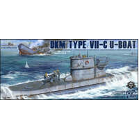 BORDER MODEL BS001 DKM TYPE VII-C U-BOAT SUBMARINE BRIDGE AND WEAPONS ONLY 1/35 PLASTIC MODEL KIT