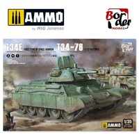 BORDER BT-009 BATTLE OF KURSK T34 SCREENED TYPE 1 OR T34-76 FACTORY TYPE 112. 2 IN 1 TANK 1/35 SCALE PLASTIC MODEL KIT
